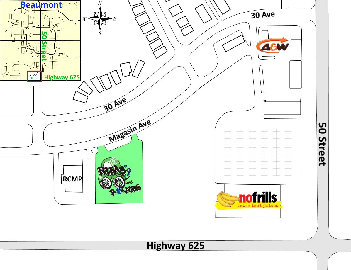 Map of Rims and Rovers Car Wash in Beaumont