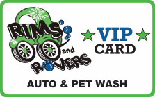 Rims and Rovers Carwash VIP Card